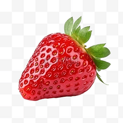 红色的花特写图片_红色新鲜成熟美味切草莓绿叶