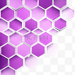 蓝色蜂窝背景图片_紫色六边形背景模板