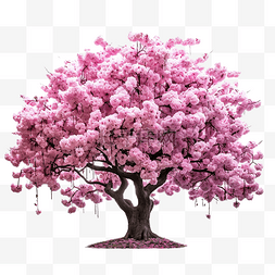 春天开花的树诠释了大自然的魔力