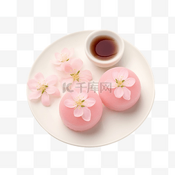 樱花馒头日本甜点和糖果