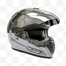 灰色摩托车头盔