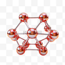 分子和巴基球结构生物技术概念