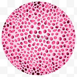 粉色猎豹图案圆圈背景