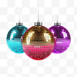 大道之音图片_迪斯科球彩色玻璃球用于派对之夜