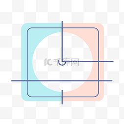 光滑icon图片_用于测量白色背景下的时钟的方形