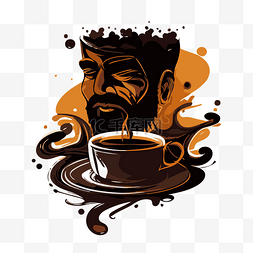 黑咖啡 向量