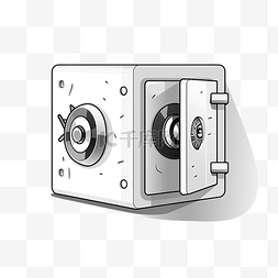 现代简约风格图片_简约风格的保险箱插图