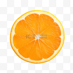 新鲜水果片图片_简单的橙橙水果片