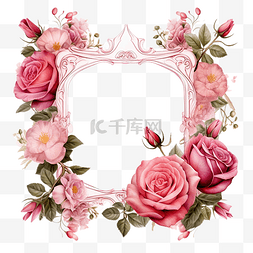 花卉信封图片_花和玫瑰的装饰框