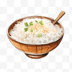 水彩米粥