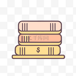 背景钱钱堆图片_堆放在木制平板电脑上的带钱书籍