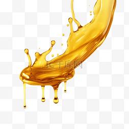 急诊通道图片_橄榄油蜂蜜飞溅与水滴 3D 渲染 png 