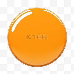 橙色空白圆圈按钮徽章