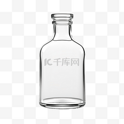 玻璃小瓶3D渲染