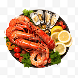 魚設計图片_龙虾盘隔离龙虾龙虾海鲜海鲜食品
