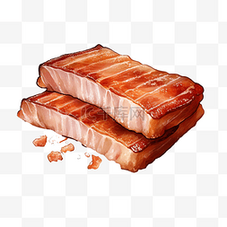 猪肉炖煮图片_五花肉插畫