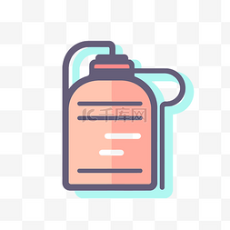 喷瓶喷雾图片图片_带喷雾的喷瓶的简单图标 向量