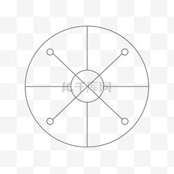 每个点都经过圆的圆图 向量