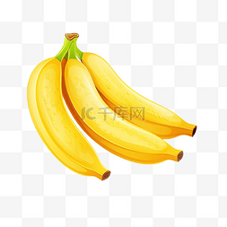 新鲜香蕉图片_黃色香蕉插畫