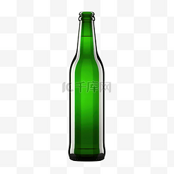 啤酒瓶绿色复古