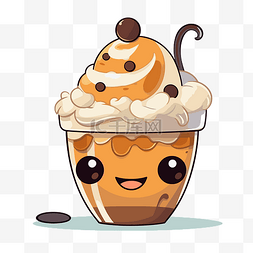 快餐剪贴画图片_taho剪贴画可爱的刨冰咖啡和薯条