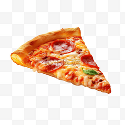 披萨的图片_披萨片 3d 插图