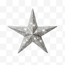 银色星星闪光轮廓