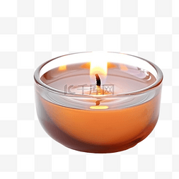茶蜡烛与火