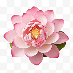 地面装饰品图片_粉红色的莲花植物