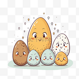 兔子耳朵图片_鸡蛋卡通复活节贺卡