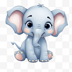 可愛的大象png
