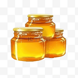 蜂蜜罐子图片_优质蜂蜜装在罐子里真实的物体插