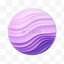 紫色渐变波浪圈波浪圈按钮