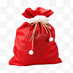 圣诞老人的袋子里装着礼物