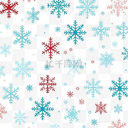 下雪图片下雪天气图片_圣诞无缝图案与雪花时尚柔和的色