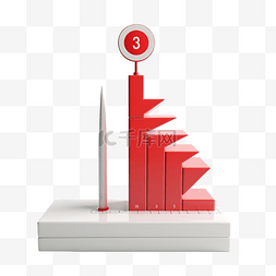红色挑战背景图片_白色红色目标与飞镖或箭头条形图