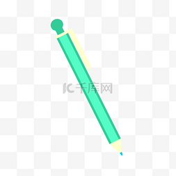 绿色彩笔图片_自动铅笔彩色铅笔绿色