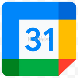 google calendar手机应用图标 向量