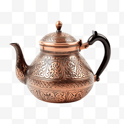 艺术雕花铜茶壶