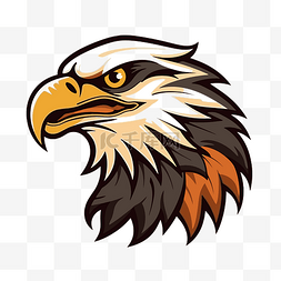 费城鹰剪贴画鹰吉祥物头设计的颜