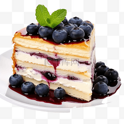 可爱蓝粉色背景图片_煎饼 蓝莓芝士蛋糕