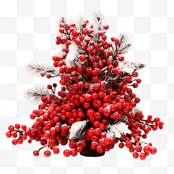 酒标题图片_新年树和冬季浆果