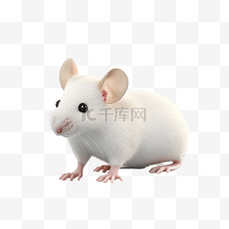 白老鼠 3d 渲染