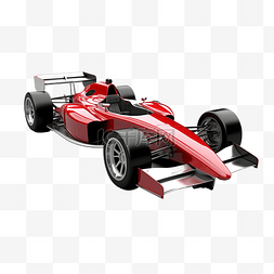赛车在背景 3D 渲染插图上隔离
