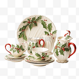 家居用品装饰图片_收集圣诞陶瓷餐具用具杯子盘子碗