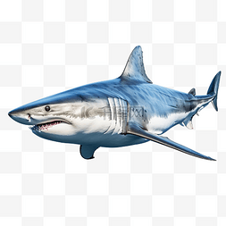 大白鲨英文图片_海洋中游泳的白鲨捕食者的图像