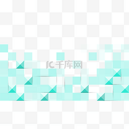 科技名片图片_边框蓝色透明几何商务