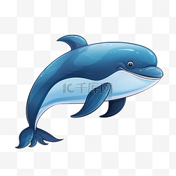 海洋卡通鲸鱼可爱图片_鲸鱼卡通海洋动物