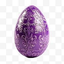 兔子耳朵图片_紫色复活节彩蛋