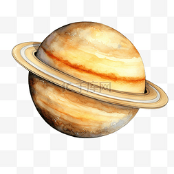 星系图片_土星水彩行星